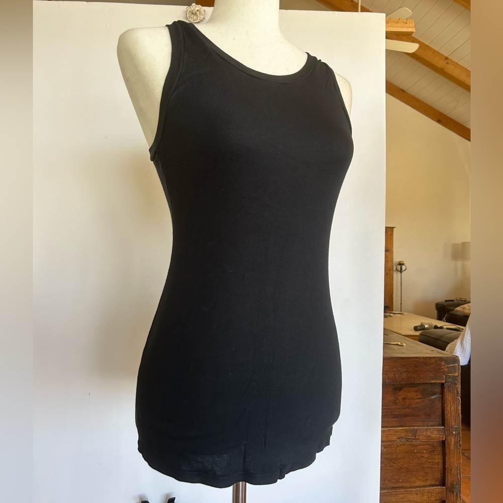 James Perse black racerback tank